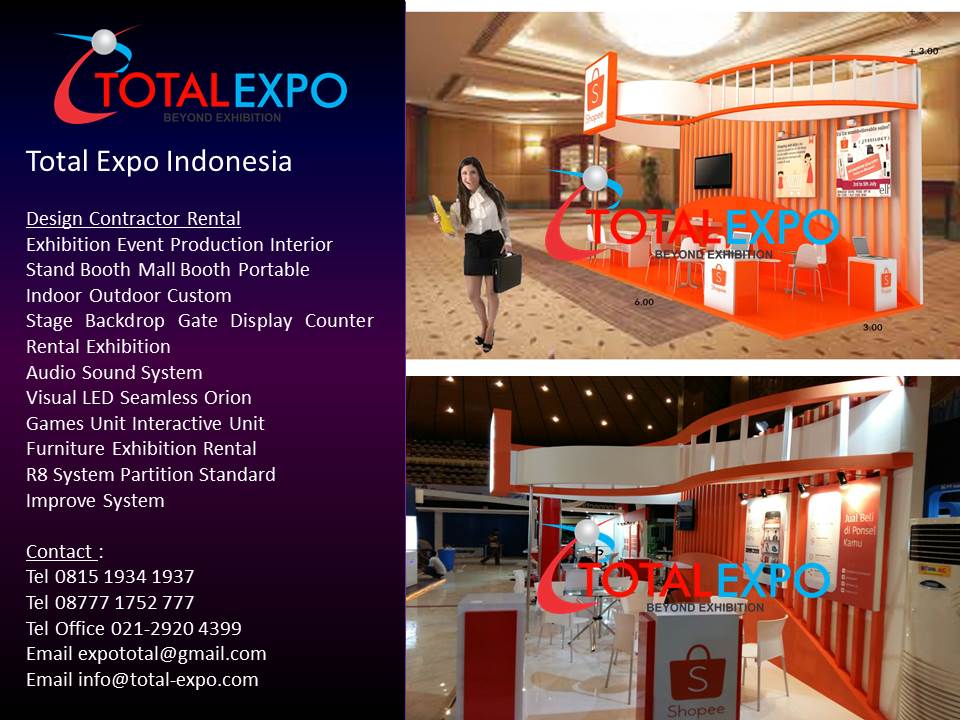 Stand Pameran Shopee  EXHIBITION CONTRACTOR JAKARTA 